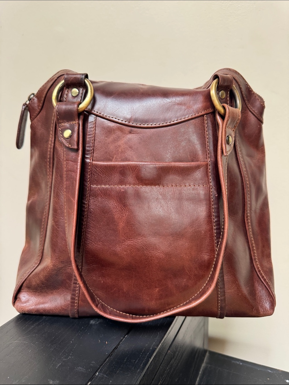The Leather Store Classic Brown Shoulder Bag